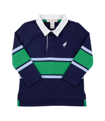 The Beaufort Bonnet Company TBBC Rollins Rugby Shirt - NN/BSB/KKG