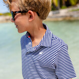 The Beaufort Bonnet Company TBBC Prim & Proper Polo - Nantucket Navy Stripe