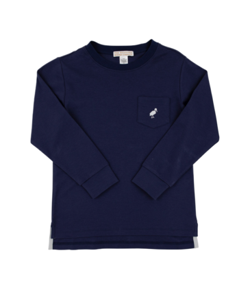 The Beaufort Bonnet Company TBBC LS Carter Crewneck - Nantucket Navy