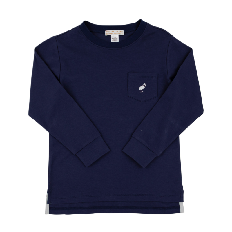 The Beaufort Bonnet Company TBBC LS Carter Crewneck - Nantucket Navy