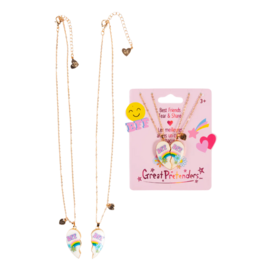 Great Pretenders Great Pretenders Bodacious Besties Tear and Share Necklace