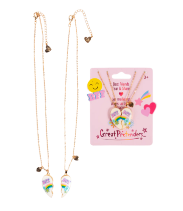 Great Pretenders Great Pretenders Bodacious Besties Tear and Share Necklace