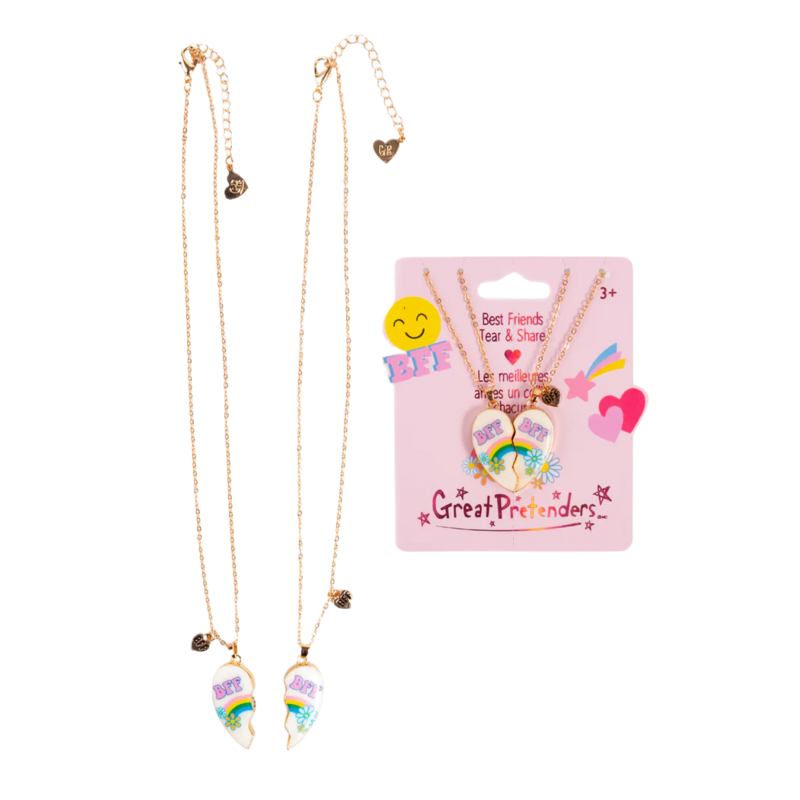 Great Pretenders Great Pretenders Bodacious Besties Tear and Share Necklace