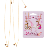 Great Pretenders Great Pretenders Bejewelled Unicorns Tear & Share Necklace