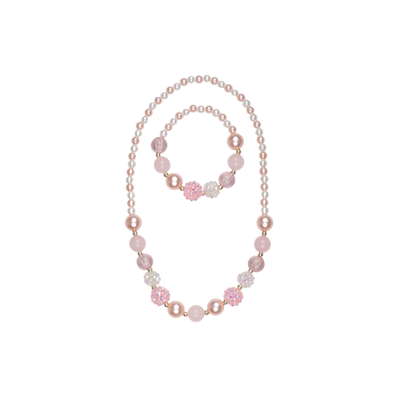 Great Pretenders Great Pretenders Pinky Pearl Necklace & Bracelet Set
