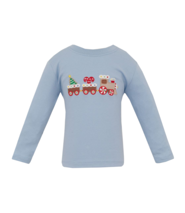 Claire & Charlie Claire & Charlie Gingerbread Train T-Shirt