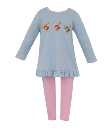 Claire & Charlie Claire & Charlie Turkey Trio Tunic Set
