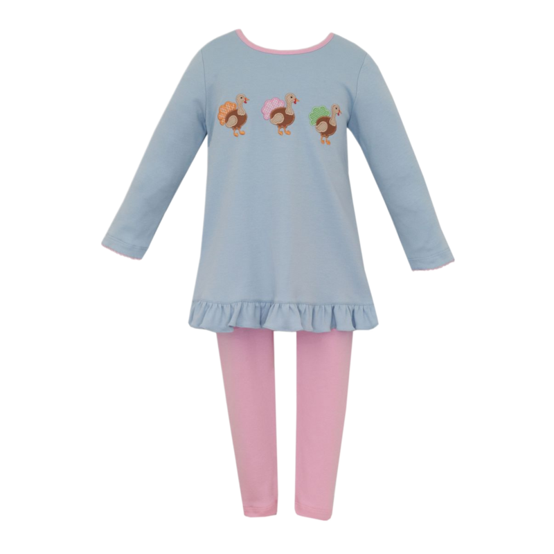 Claire & Charlie Claire & Charlie Turkey Trio Tunic Set