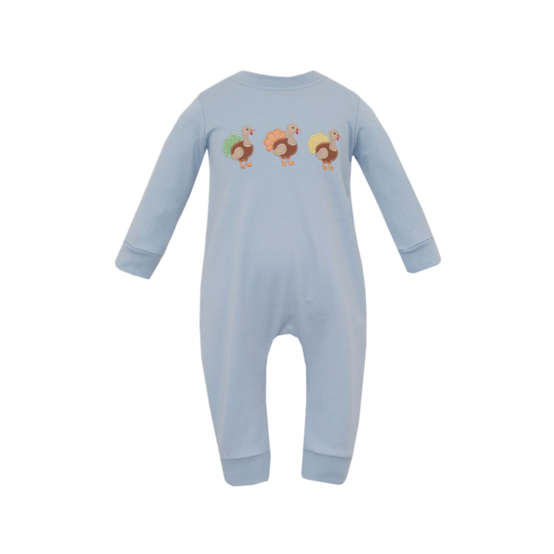 Claire & Charlie Claire & Charlie Turkey Trio Long Romper