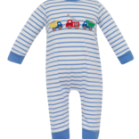 Claire & Charlie Claire & Charlie Rescue & Roadwork Trucks Long Romper
