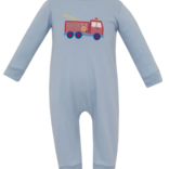 Claire & Charlie Claire & Charlie Firetruck Long Romper