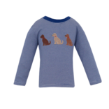 Claire & Charlie Claire & Charlie Labrador Navy Stripe T-Shirt