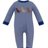 Claire & Charlie Claire & Charlie Labrador Navy Stripe Long Romper