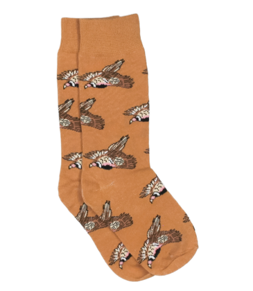 Properly Tied Properly Tied Lucky Duck Sock - Flying Pheasant