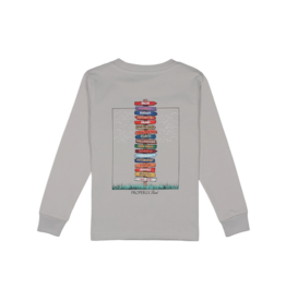 Properly Tied Properly Tied Ice Grey LS Tee - Atlantic Showdown