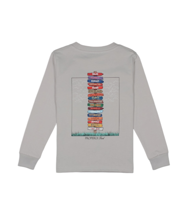 Properly Tied Properly Tied Ice Grey LS Tee - Atlantic Showdown