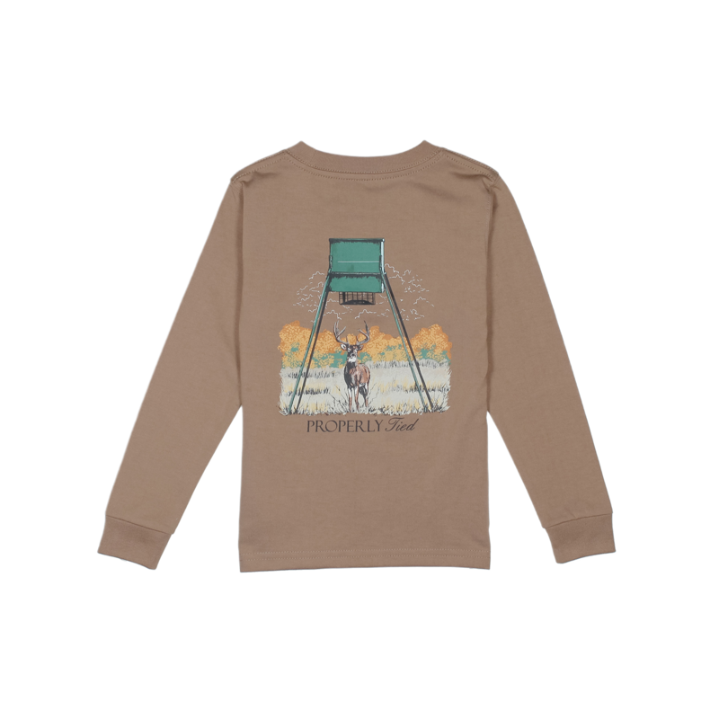 Properly Tied Properly Tied Walnut LS Tee - Deer Feeder