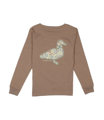Properly Tied Properly Tied Walnut LS Tee - Field Camo Logo