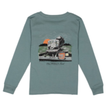 Properly Tied Properly Tied Steel Blue LS Tee - Gone Fishin'