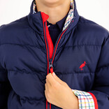 The Beaufort Bonnet Company TBBC Cooper Coat - Nantucket Navy/Richmond Red