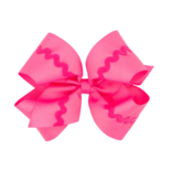 Wee Ones Wee Ones King Hot Pink Ric-Rac Trim Bow