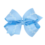 Wee Ones Wee Ones King Blue Ric-Ric Trim Bow