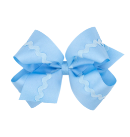 Wee Ones Wee Ones King Blue Ric-Ric Trim Bow