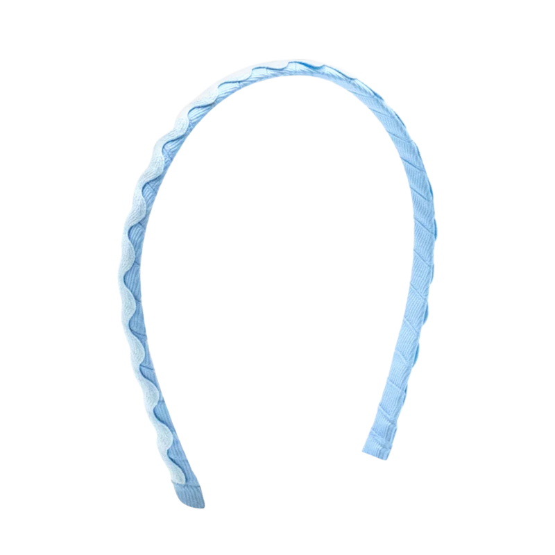 Wee Ones Wee Ones Blue Ric-Rac Trim Headband