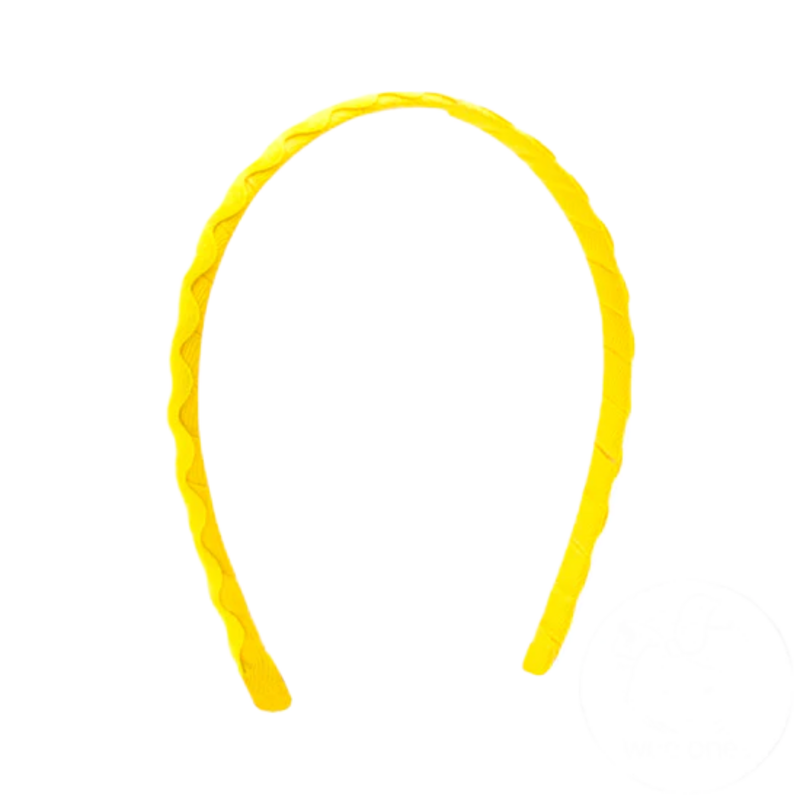 Wee Ones Wee Ones Yellow Ric-Rac Trim Headband