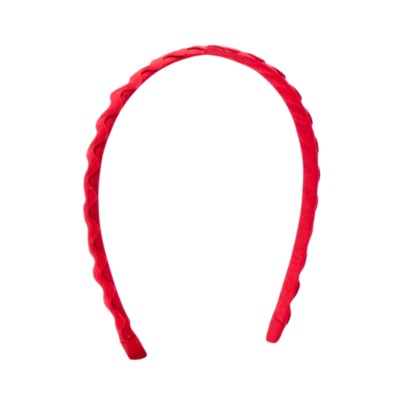 Wee Ones Wee Ones Red Ric-Rac Trim Headband
