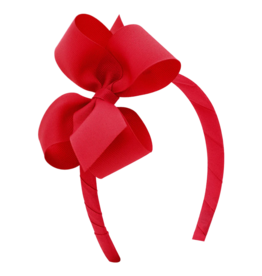 Wee Ones Wee Ones Medium Red Bow on Headband