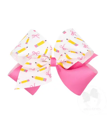 Wee Ones Wee Ones King Pencil Print Bow