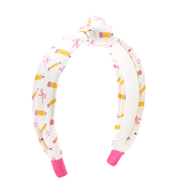 Wee Ones Wee Ones Pencil Print Knot Headband