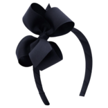 Wee Ones Wee Ones Medium Navy Bow on Headband