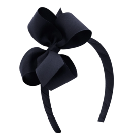 Wee Ones Wee Ones Medium Navy Bow on Headband