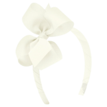 Wee Ones Wee Ones Medium Antique White Bow on Headband