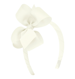 Wee Ones Wee Ones Medium Antique White Bow on Headband
