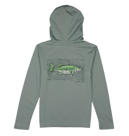 Properly Tied Properly Tied Shade Performance Hoodie - Spotted Bass