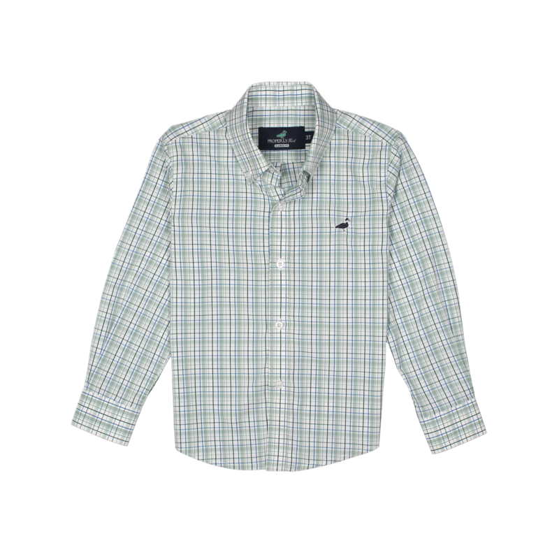 Properly Tied Properly Tied Seasonal Sportshirt - Sage Stream