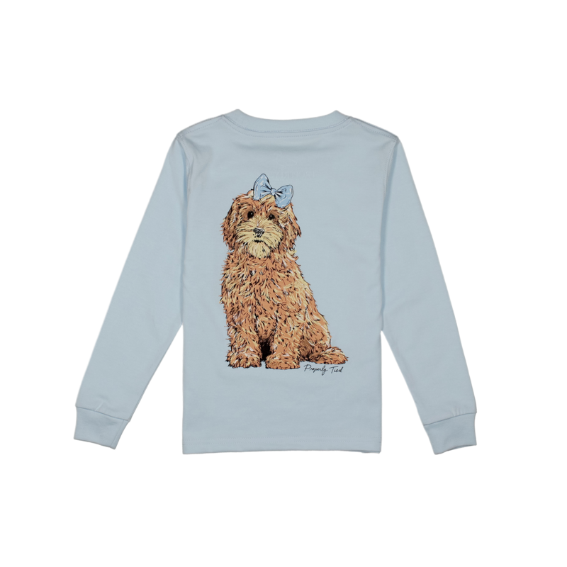Properly Tied Properly Tied Periwinkle LS Tee - Goldendoodle