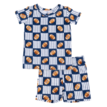 Angel Dear Angel Dear Loungewear Short Set - Football Patchwork