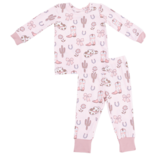 Angel Dear Angel Dear Loungewear Set - Cowgirl Boots & Bows