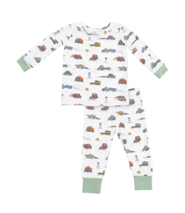 Angel Dear Angel Dear Loungewear Set - Farm Machines