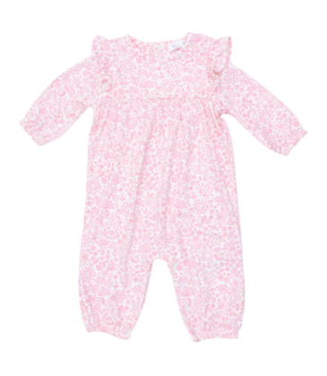 Angel Dear Angel Dear Ruffle Romper - Baby Woodland
