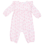 Angel Dear Angel Dear Ruffle Romper - Ballet Shoes Ribbon Stripe