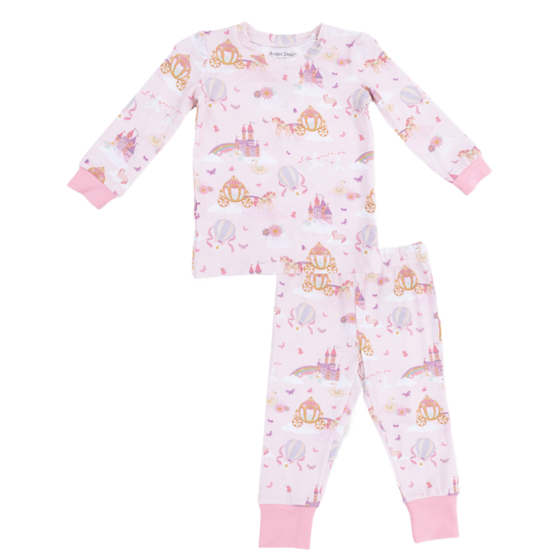 Angel Dear Angel Dear Loungewear Set - Princess Unicorns & Castle