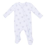 Angel Dear Angel Dear Zipper Footie - Airplane Stripe