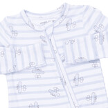 Angel Dear Angel Dear Zipper Footie - Airplane Stripe