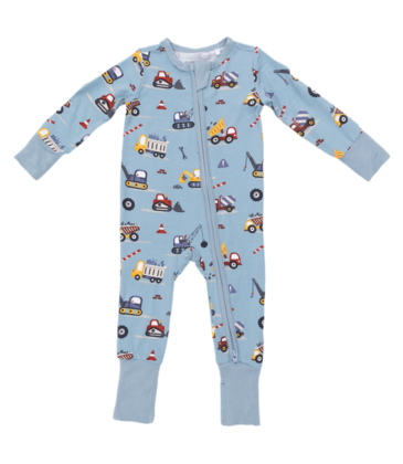 Angel Dear Angel Dear Zipper Romper - Crayon Construction