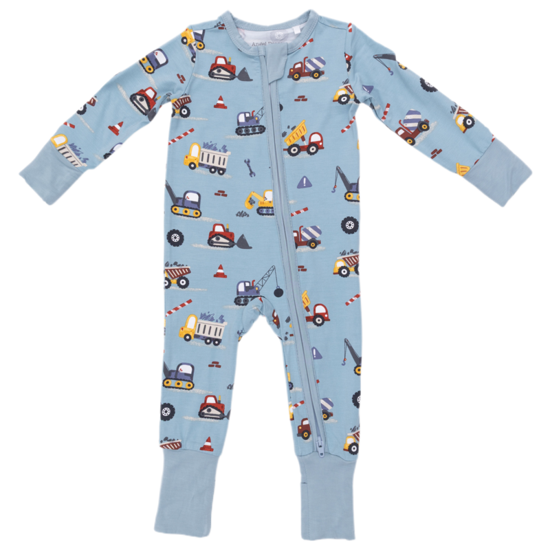 Angel Dear Angel Dear Zipper Romper - Crayon Construction